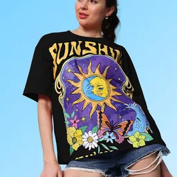 Athena Graphic Printed Cotton Oversized T-shirt-image-36