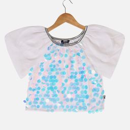 Allen Solly Junior Girls Floral Print Flared Sleeve Cotton Blouson Top-image-14