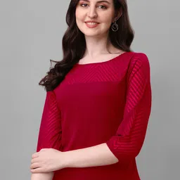 Urban Komfort Striped Round Neck Top-picture-17