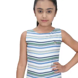 Tiny Girl Green Striped Top-image-39