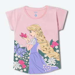 YK Disney Girls Rapunzel Printed Round Neck Top-picture-32
