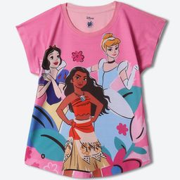 YK Disney Girls Disney Princess Printed Extended Sleeves T-shirt-image-80