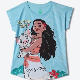 YK Disney Girls Disney Princess Printed Extended Sleeves T-shirt-35
