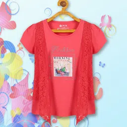 3PIN Graphic Printed Puff Sleeve Cotton Top-image-54