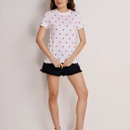 KAPASRITI Geometric Printed Cotton T-Shirt-14