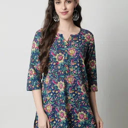 KALINI Ethnic Motifs Printed Pure Cotton Kurti-image-67