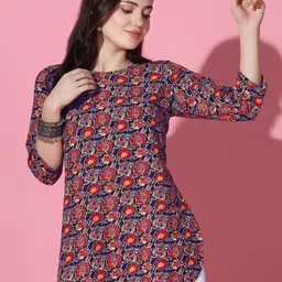 FASHION DREAM Ethnic Motifs Printed Pure Cotton Kurti-picture-28