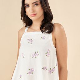 AKKRITI BY PANTALOONS Floral Print Cotton Top-picture-19