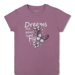 Gini and Jony Girls Typography Printed Cotton Top-image-10
