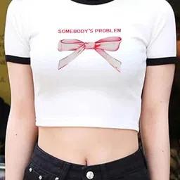 StyleCast x Revolte Graphic Printed Round Neck Crop Top-picture-15