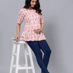 SIDDHANAM Floral Print Top-image-80