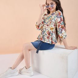 Stylo Bug Floral Print Top-image-25
