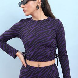 Tokyo Talkies Print Crop Top-image-88