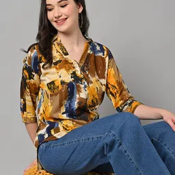 KALINI Floral Print Wrap Top-picture-37