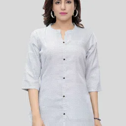 Saree Swarg Geometric Printed Kurti image 1