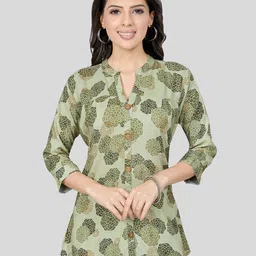 Saree Swarg Floral Printed A-line Kurti-image-23