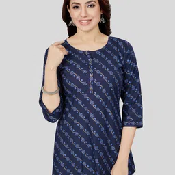 Saree Swarg Ethnic Motifs Printed A-Line Kurti-picture-13