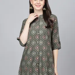 Divena Ethnic Printed Shirt Style Top-image-60