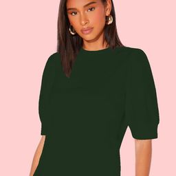 Dream Beauty Fashion Puff Sleeves Round Neck Top-picture-28