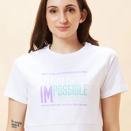 Globus Typography Printed Cotton Boxy Top-picture-42