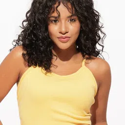 Urban Sundari Shoulder Straps Sleeveless Tie-Ups Detail Fitted Crop Top-picture-39