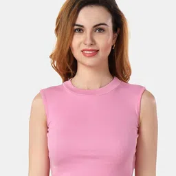Fabme Sleeveless Cotton Crop Top-image-94