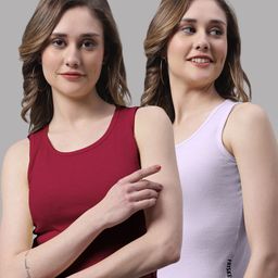 FBAR Pack Of 2 Bio Wash Skin Friendly Cotton Tank Top-image-82