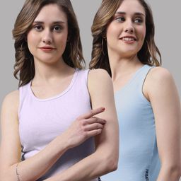 FBAR Pack of 2 Ribbed Cotton Crop Tops-image-66