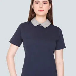 BAESD Shirt Collar Short Sleeves Top-27