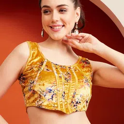 KASSUALLY Floral Printed Blouson Crop Top-image-32