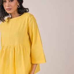AND Round Neck Solid Cotton Top-59
