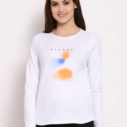 plusS White Regular Cotton Top-image-71