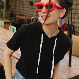 Campus Sutra Black Crop Top-image-16