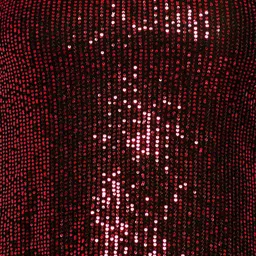 wild U Red Plus Size Embellished Sequined Net Top image 2
