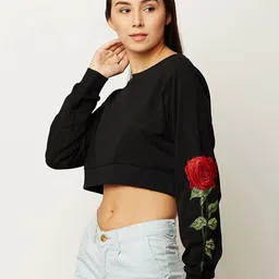 BAESD Boat Neck Pure Cotton Crop Top-image-5