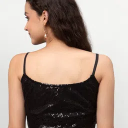 studio rasa Embellished Net Crop Top image 5