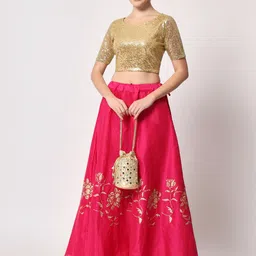 studio rasa Embellished Net Crop Top image 4