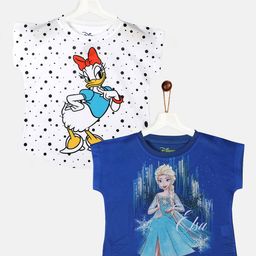 YK Disney Girls Pack Of 2 Printed Tops-22