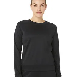 ASICS Brushed Mobility Knit Pullover Round Neck Long Raglan Sleeves T-shirt-picture-38