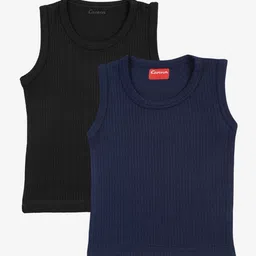 Kanvin Boys Pack Of 2 Ribbed Thermal Tops-picture-56