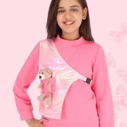 CUTECUMBER Girls Pink Long Sleeves Top-picture-27