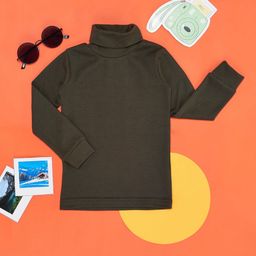 Pantaloons Junior Boys High Neck Thermal Tops-image-91