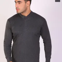 T.T. Pack Of 2 Desire Anthra Slim Fit Thermal Tops-image-14