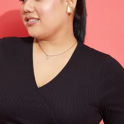 SASSAFRAS Curve Plus Size Wrap Top image 2