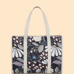 DressBerry Floral Printed Structured Tote Bag-40