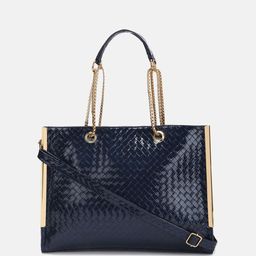 FABBHUE Textured Oversized Structured Tote Bag image 1