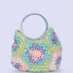 Magic Needles Self Design Hexagon Handheld Bag image 2