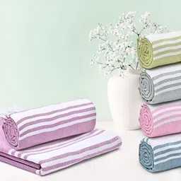 The Better Home Purple Cotton 500 GSM Bath Towel-image-40