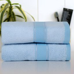 Cantabil Blue 2 Pieces Bamboo Cotton 550 GSM Hand Towels-image-78