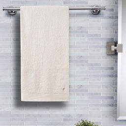 MASPAR Beige Solid 550 GSM Pure Cotton Bath Towel-84